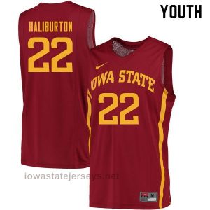 Low Price Youth Iowa State Cyclones Tyrese Haliburton #22 Cardinal Stitched Jersey 819709-101